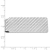 Sterling Silver Rhodium-plated Money Clip