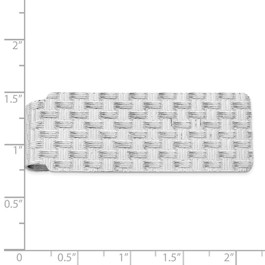 Sterling Silver Rhodium-plated Money Clip