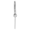 Sterling Silver Rhodium-plated Key Ring