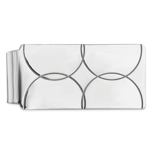 Sterling Silver Rhodium-plated Money Clip