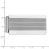 Sterling Silver Rhodium-plated Money Clip