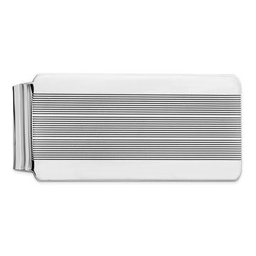Sterling Silver Rhodium-plated Money Clip