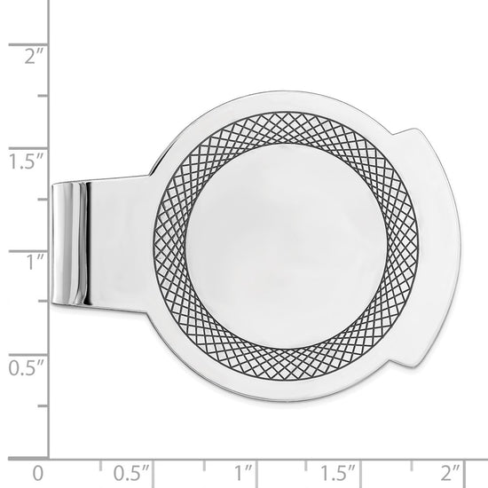Sterling Silver Round Money Clip