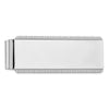Sterling Silver Rhodium-plated Satin Front Satin Back Money Clip