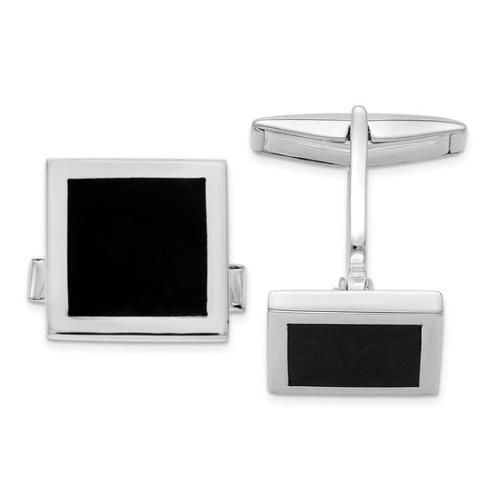 Sterling Silver Gemstone Cuff Link