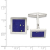 Sterling Silver Lapis Cuff Links
