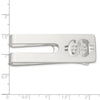 Sterling Silver Rhodium-plated Polished Cut Out Dollar Sign Money Clip