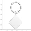 Sterling Silver Rhodium-plated Key Chain