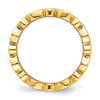 Sterling Silver Vermeil Trio CZ Rings
