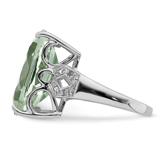 Sterling Silver Gemstone & Diamond Rings
