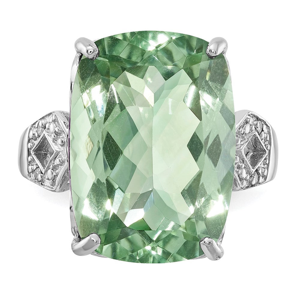 Sterling Silver Gemstone & Diamond Rings