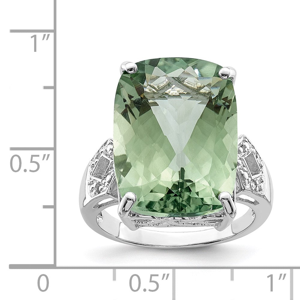 Sterling Silver Gemstone & Diamond Rings