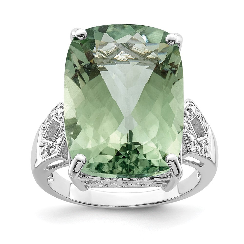 Sterling Silver Gemstone & Diamond Rings