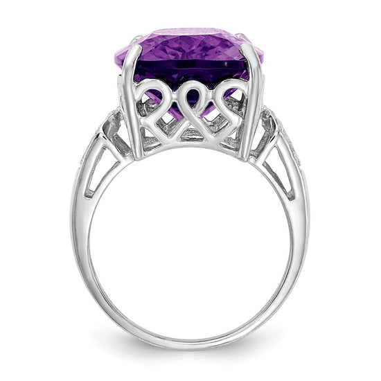 Sterling Silver Gemstone & Diamond Rings