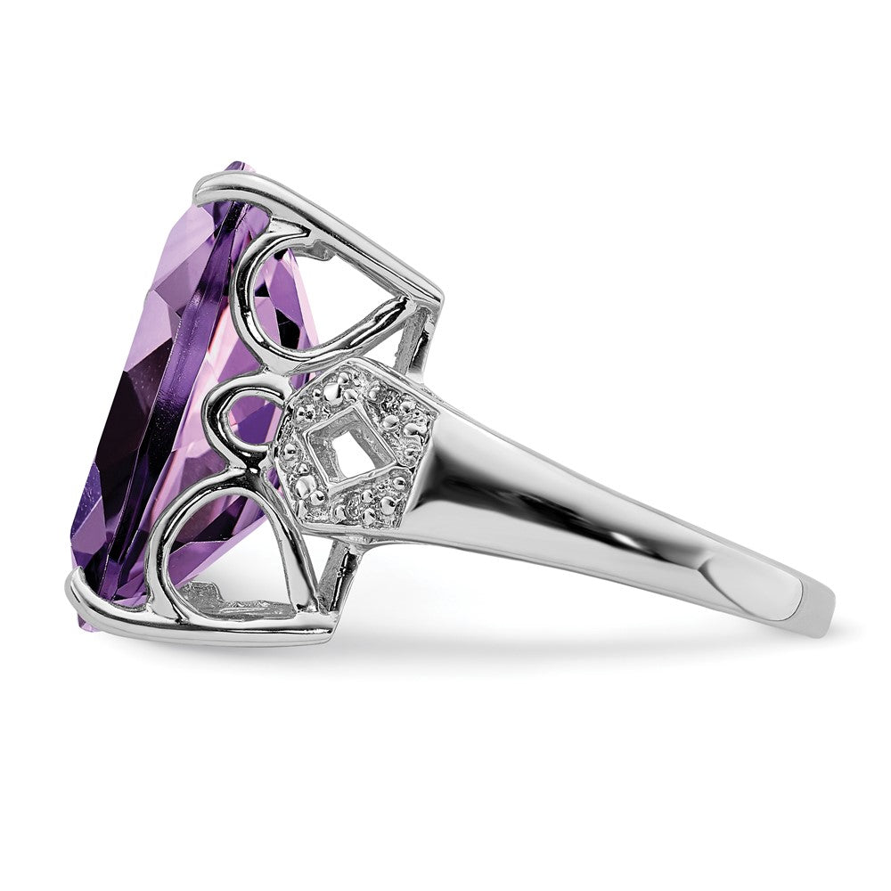 Sterling Silver Gemstone & Diamond Rings