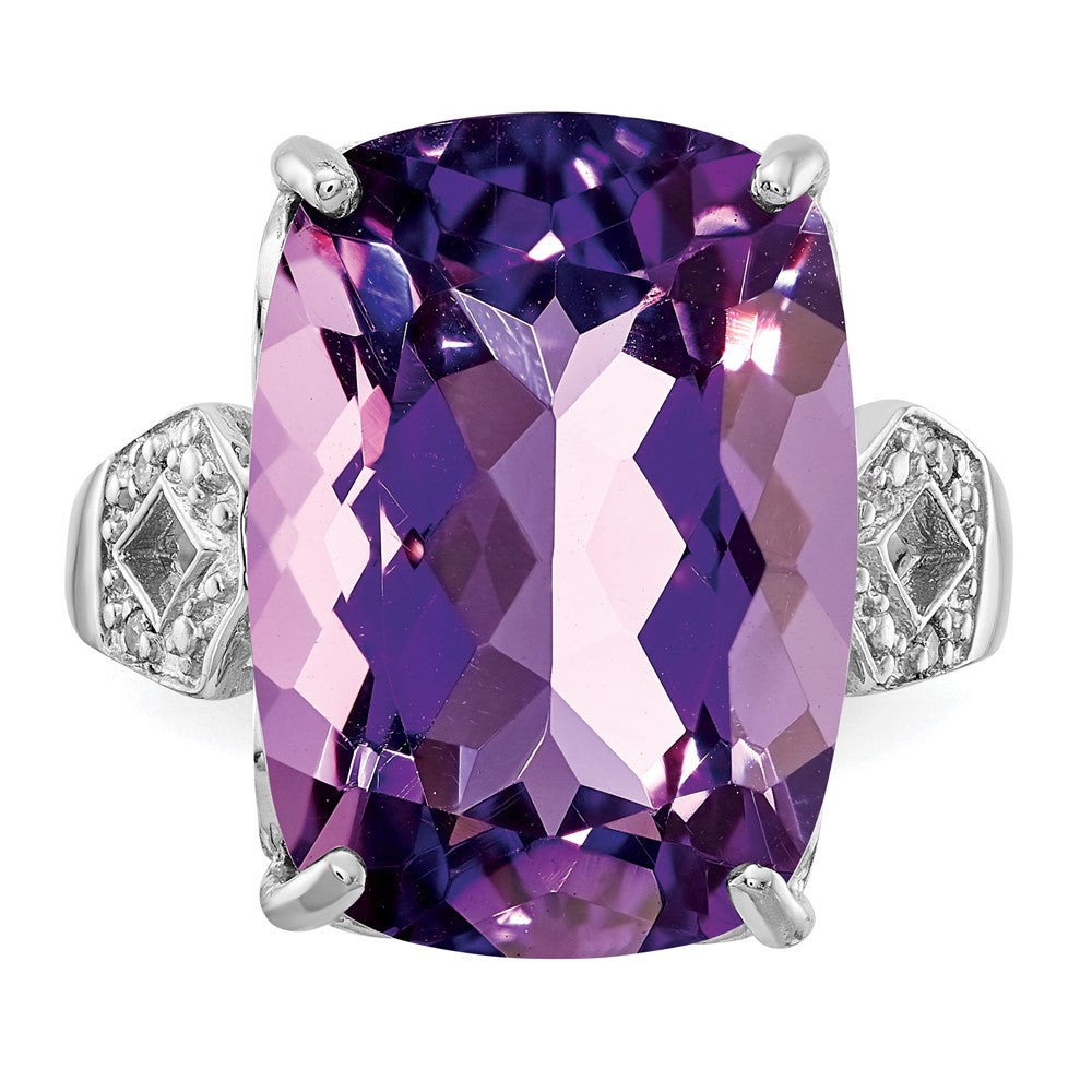 Sterling Silver Gemstone & Diamond Rings