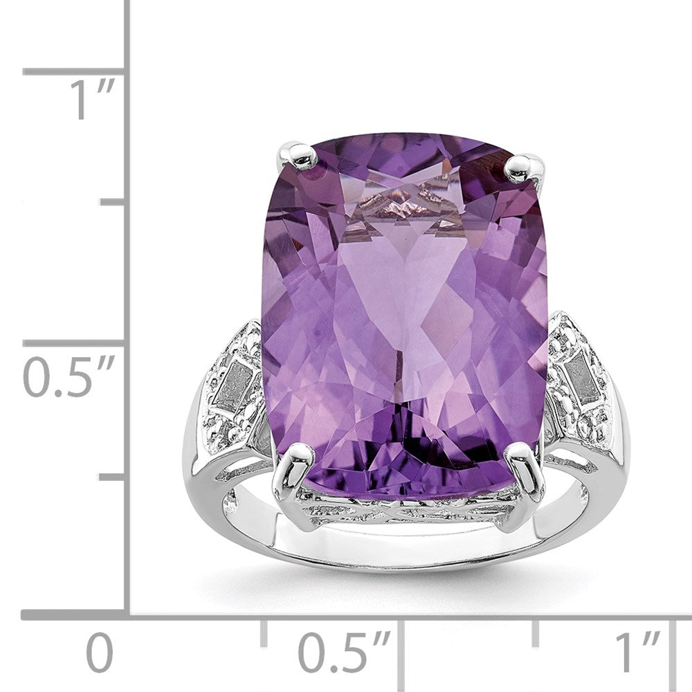 Sterling Silver Gemstone & Diamond Rings