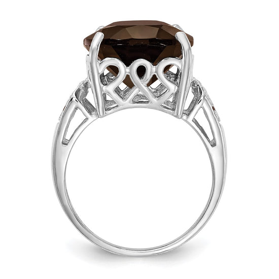 Sterling Silver Gemstone & Diamond Rings