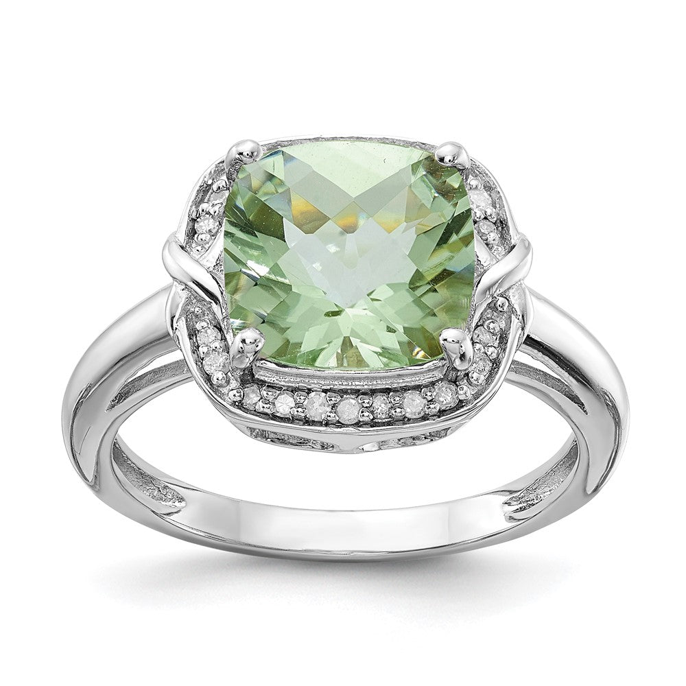 Sterling Silver Gemstone & Diamond Rings