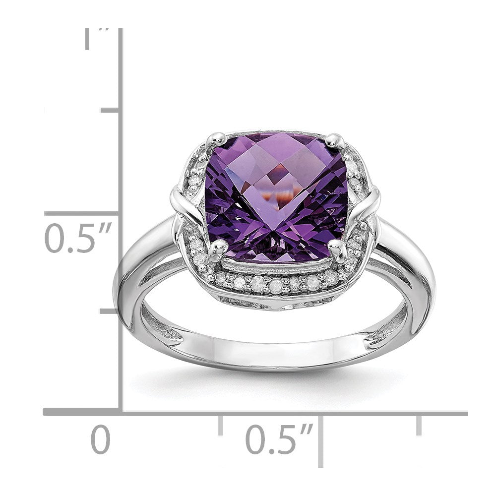 Sterling Silver Gemstone & Diamond Rings