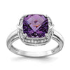 Sterling Silver Gemstone & Diamond Rings