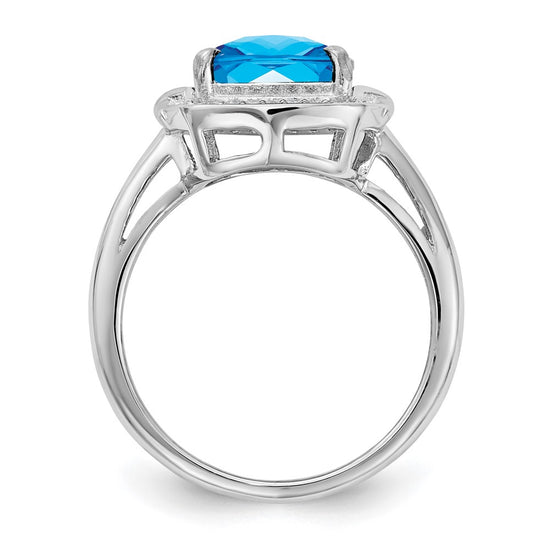 Sterling Silver Gemstone & Diamond Rings