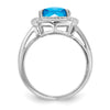 Sterling Silver Gemstone & Diamond Rings