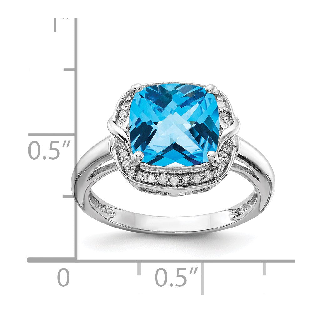 Sterling Silver Gemstone & Diamond Rings