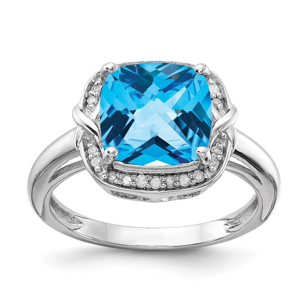 Sterling Silver Gemstone & Diamond Rings