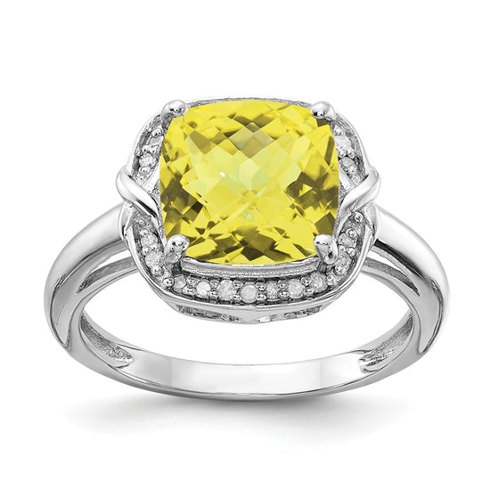 Sterling Silver Gemstone & Diamond Rings