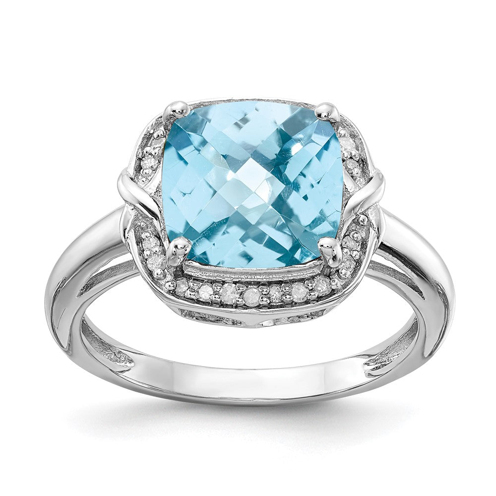 Sterling Silver Gemstone & Diamond Rings