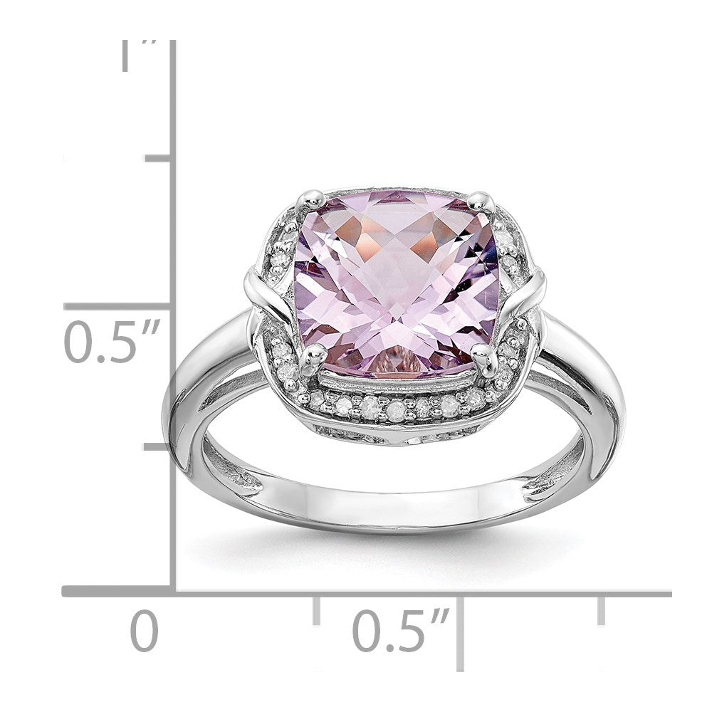 Sterling Silver Gemstone & Diamond Rings