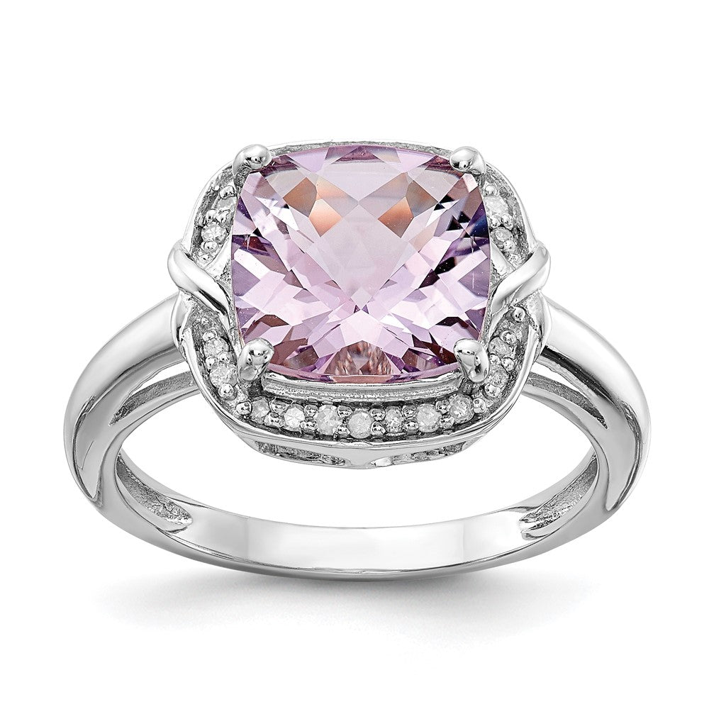 Sterling Silver Gemstone & Diamond Rings