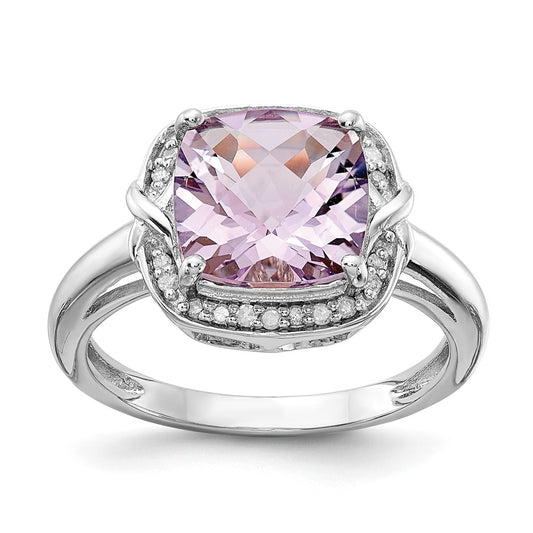 Sterling Silver Gemstone & Diamond Rings
