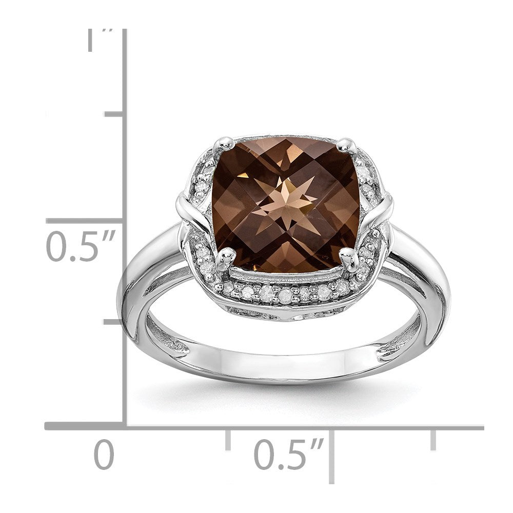 Sterling Silver Gemstone & Diamond Rings