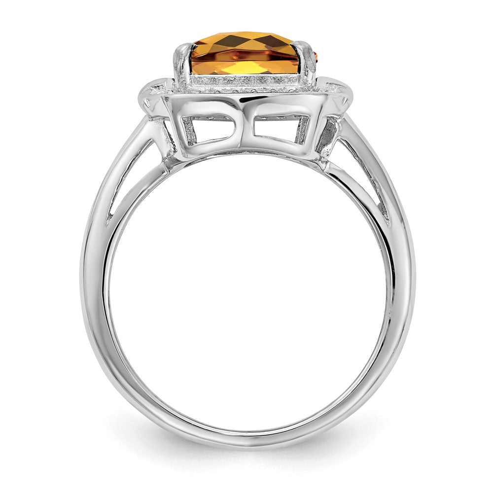Sterling Silver Gemstone & Diamond Rings