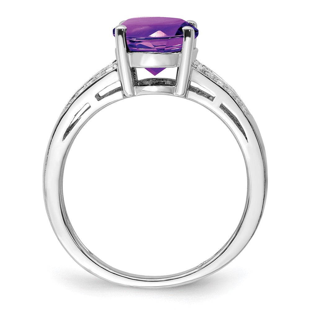 Sterling Silver Gemstone & Diamond Rings