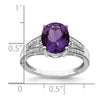 Sterling Silver Gemstone & Diamond Rings