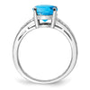 Sterling Silver Gemstone & Diamond Rings