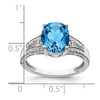 Sterling Silver Gemstone & Diamond Rings