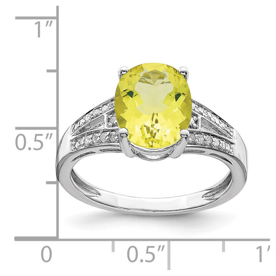 Sterling Silver Gemstone & Diamond Rings