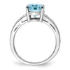 Sterling Silver Gemstone & Diamond Rings