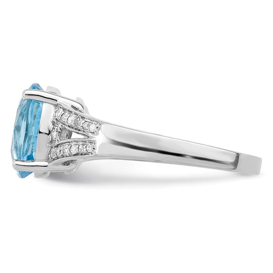 Sterling Silver Gemstone & Diamond Rings