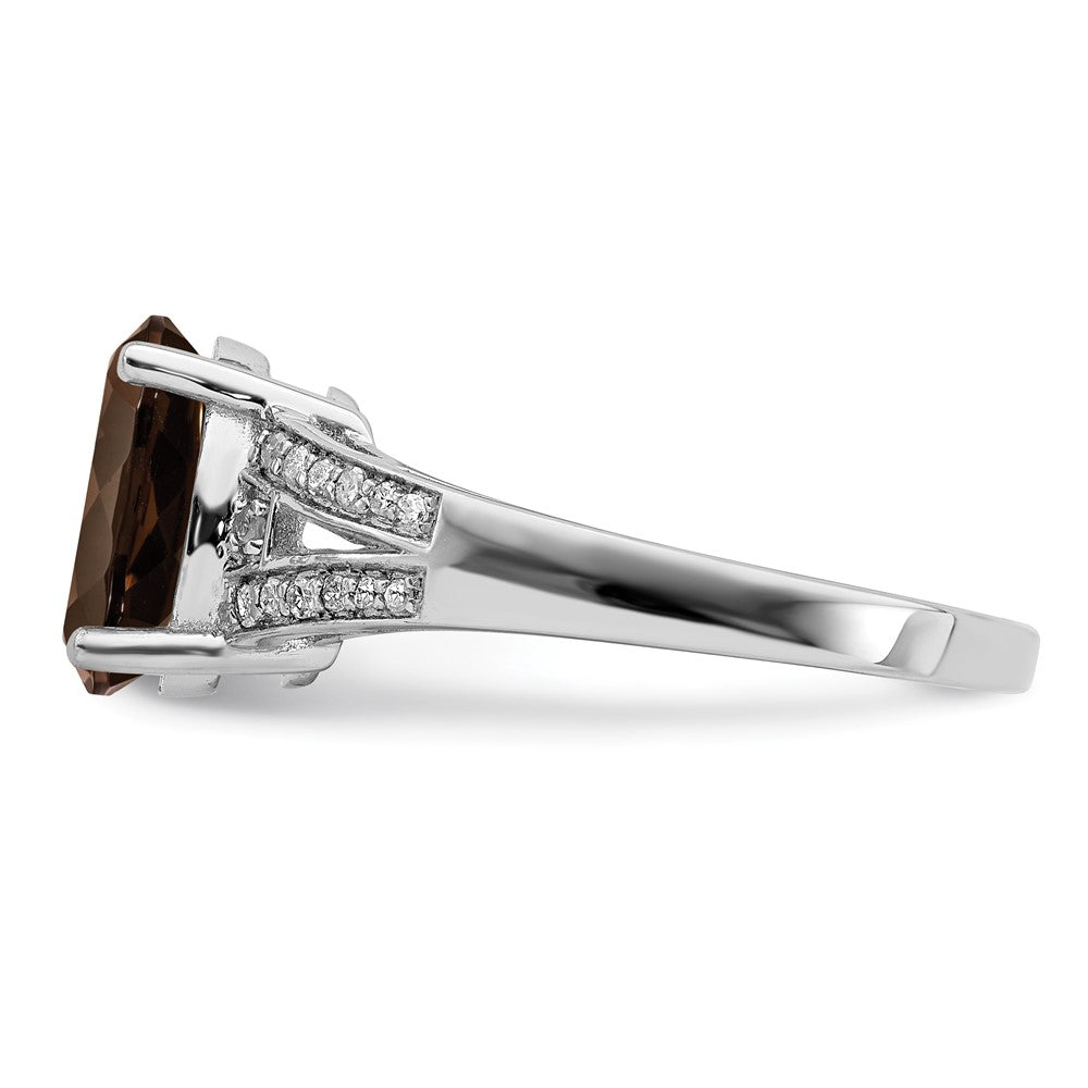 Sterling Silver Gemstone & Diamond Rings