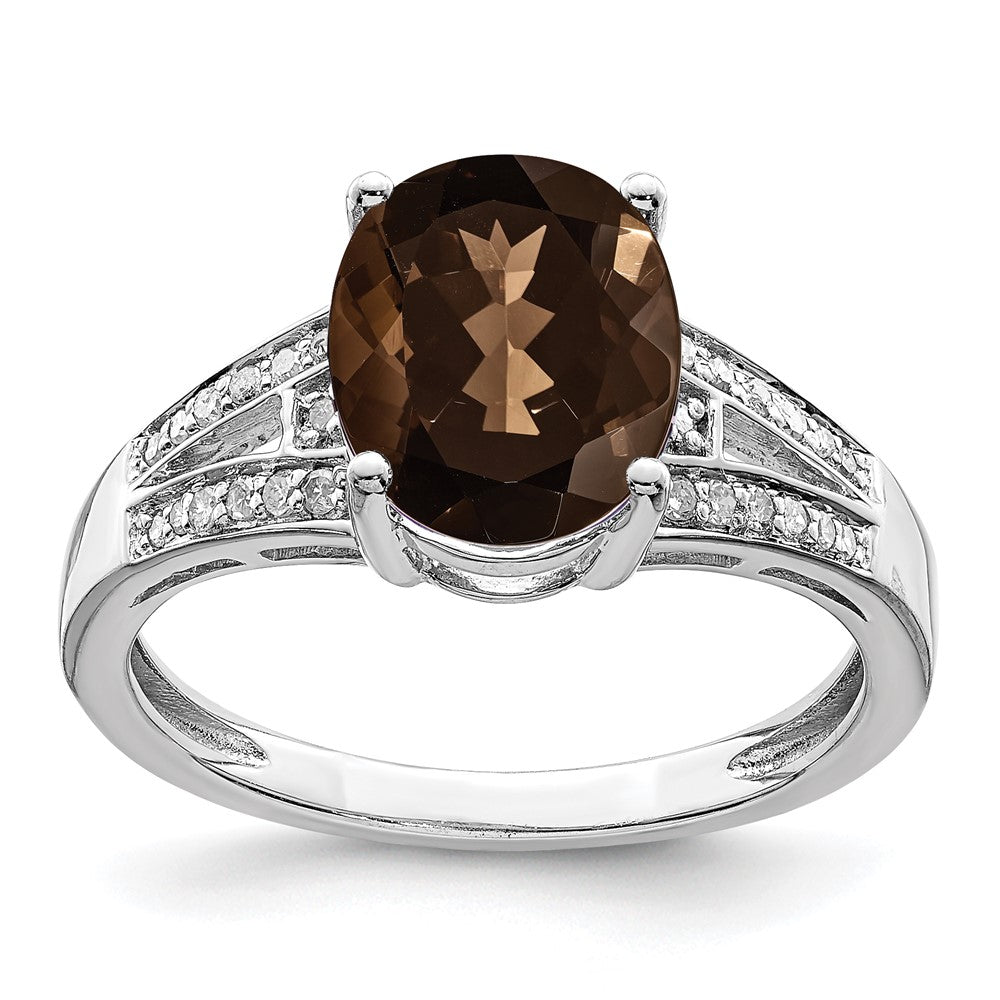 Sterling Silver Gemstone & Diamond Rings