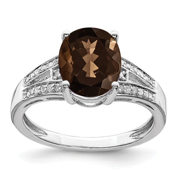 Sterling Silver Gemstone & Diamond Rings