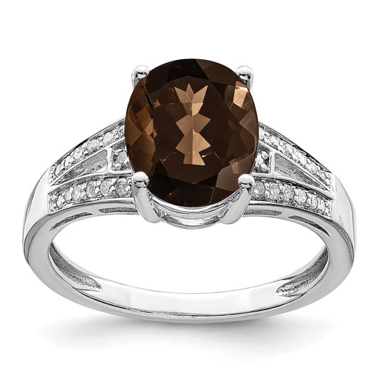 Sterling Silver Gemstone & Diamond Rings