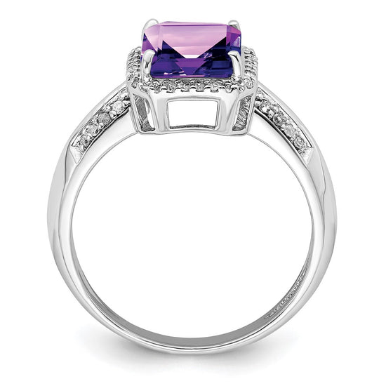 Sterling Silver Gemstone & Diamond Rings