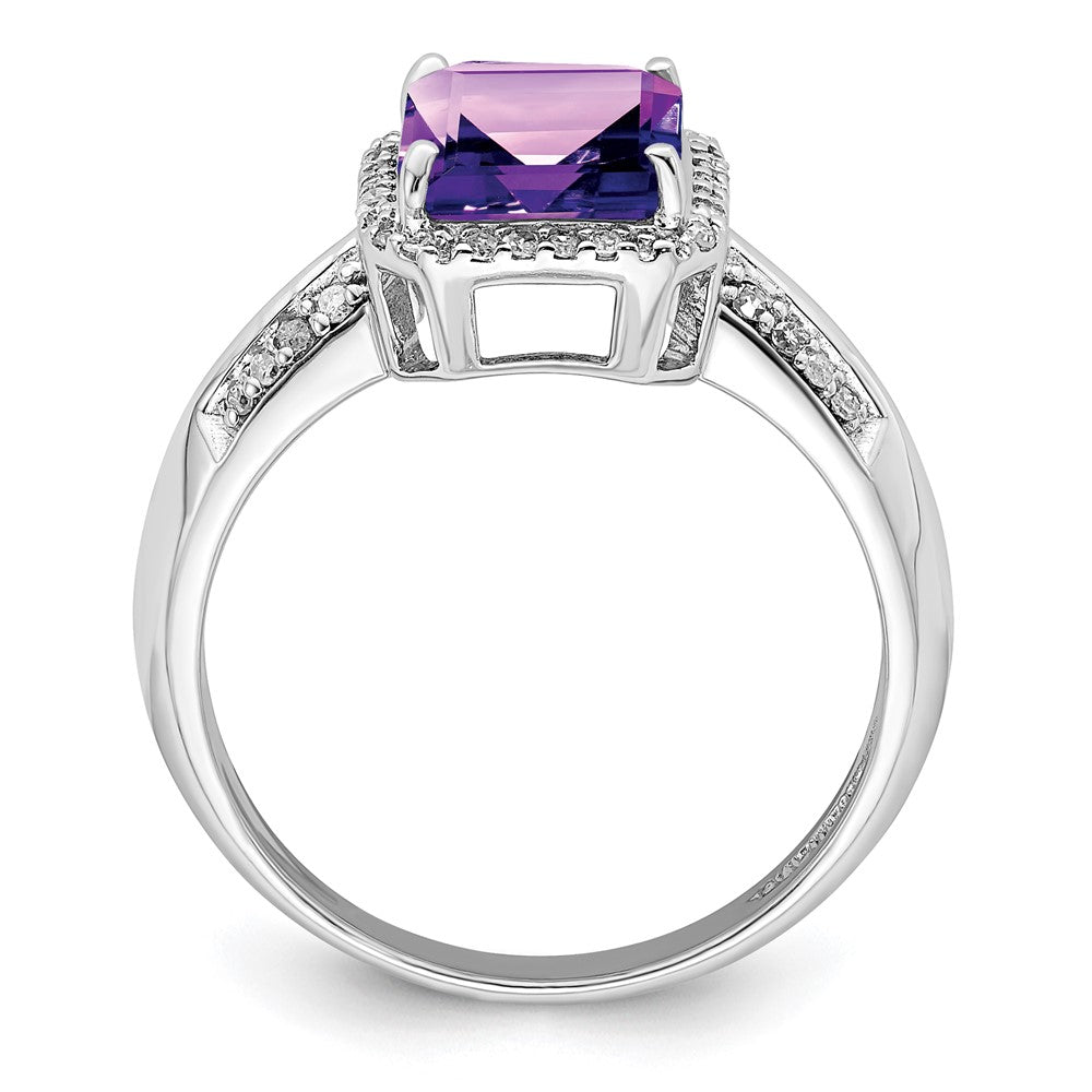 Sterling Silver Gemstone & Diamond Rings