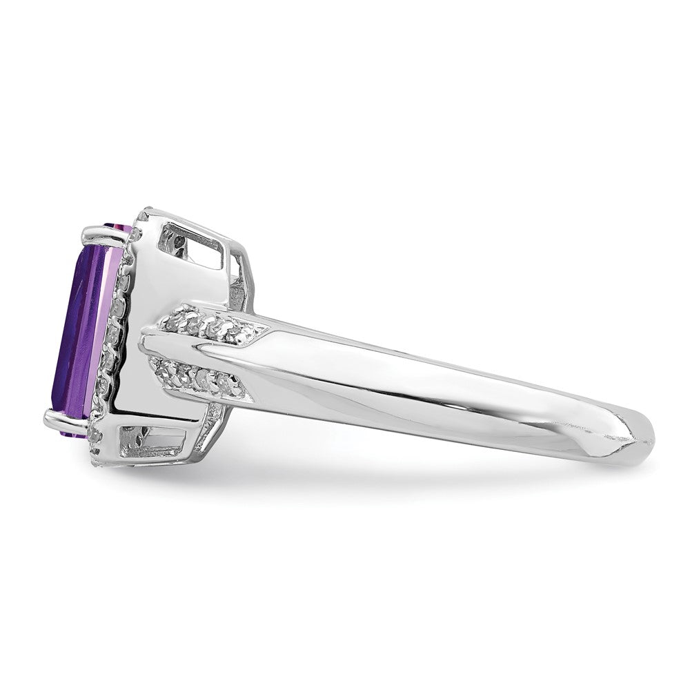 Sterling Silver Gemstone & Diamond Rings